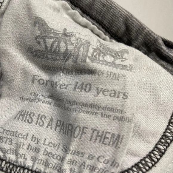 Levi's 514 Men’s Gray Straight Leg Denim Size 38 - Picture 8 of 8